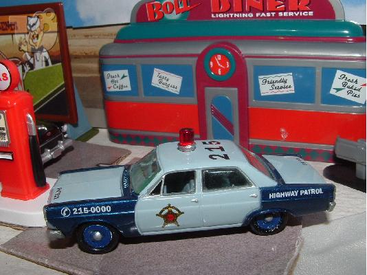 1967 Ford Fairlane Aurora County Highway Patrol, Johnny Lightning